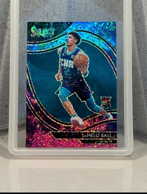 LAMELO BALL ROOKIE Card, Courtside Cosmic Prizm, Fresh Pull SSP di