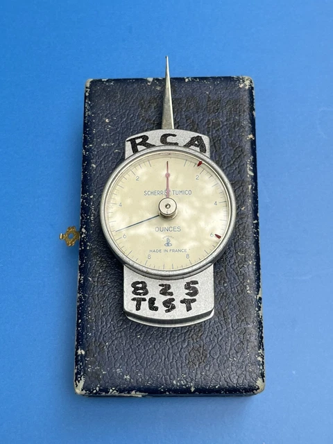 Scherr Tumico Dynamometer w/ Memory Needle Made In France