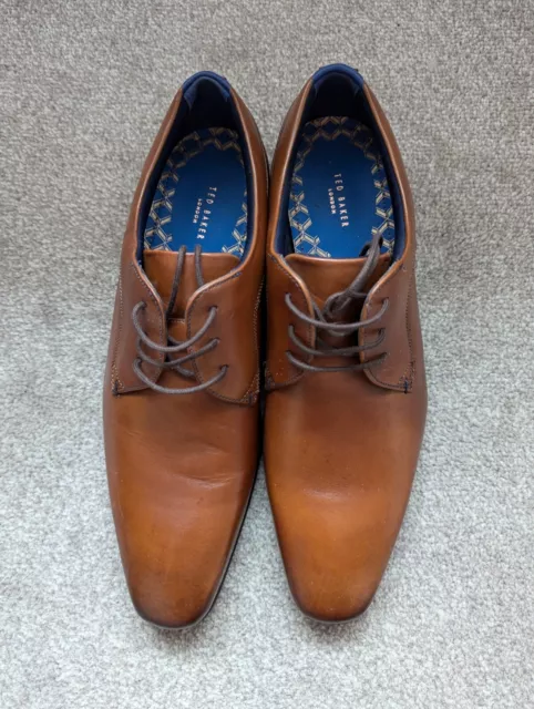 TED BAKER SIZE 9 Brown Leather BLY Slip On Shoes 50.00 PicClick UK