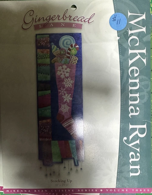Gingerbread Lane Stocking Up Quilt Pattern McKenna Ryan Pine Needles Christmas