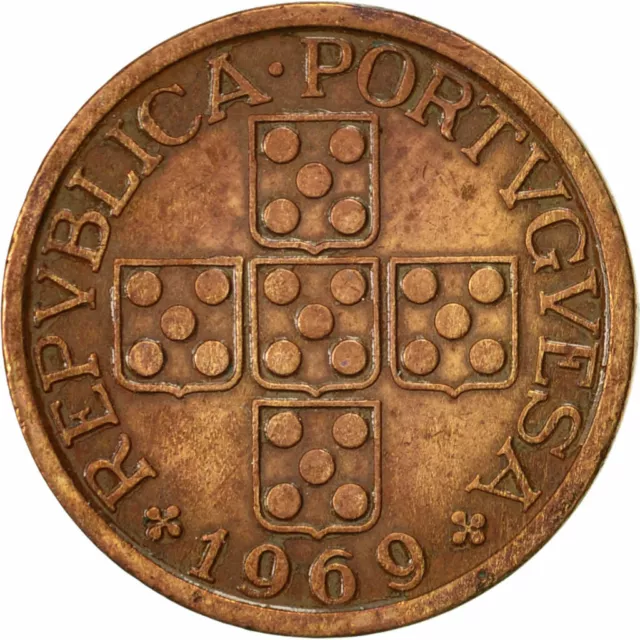 [#418128] Moneda, Portugal, 50 Centavos, 1969, MBC, Bronce, KM:596