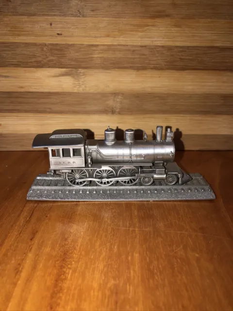 Accurate 1:101 Scale Pewter Model Of Cannonball 382 Train Engine And Track Exc!