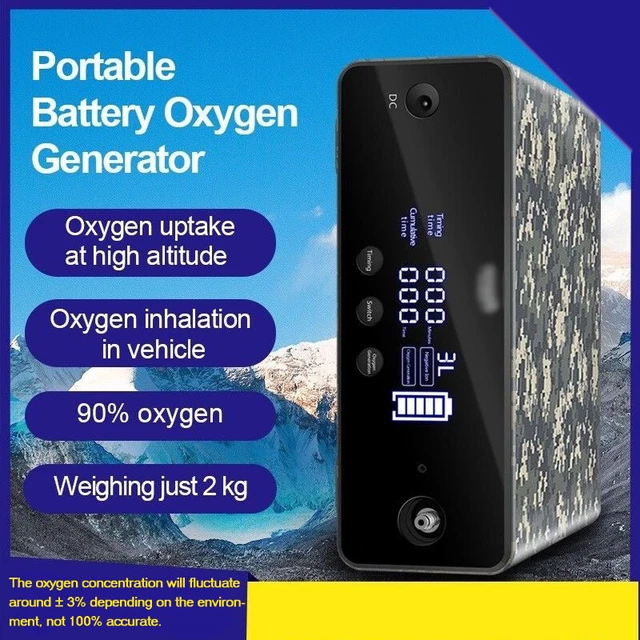 1-3L/Min Portable Air Purifier Home Car Use Health Air Fresh Generate Machine