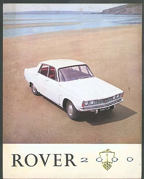 Rover 2000 English sales broadside ca 1964