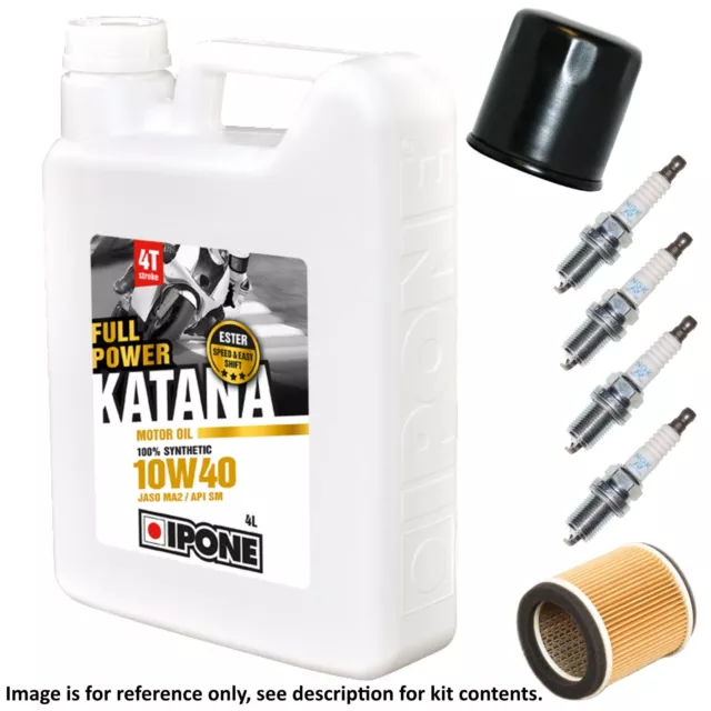 Kawasaki ZZR 600 (ZX600E4) 1996 Ipone Katana Full Service Kit Oil/Air/Plugs