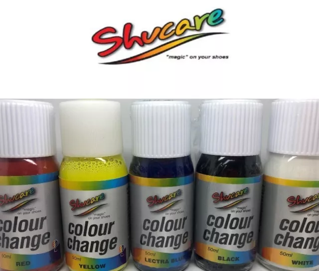 Shucare Shoe Paint + Included Brush Colour Change Leather & Synthetic Shoe Boot