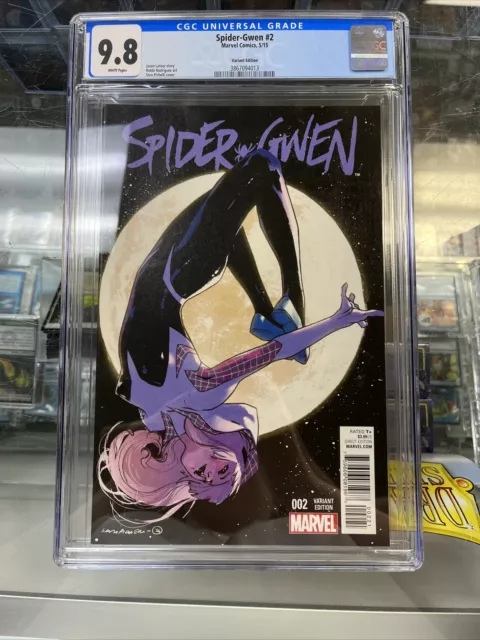 Spider-Gwen #2 CGC 9.8 1:25 Sara Pichelli variant Marvel Comics 2015 white pages