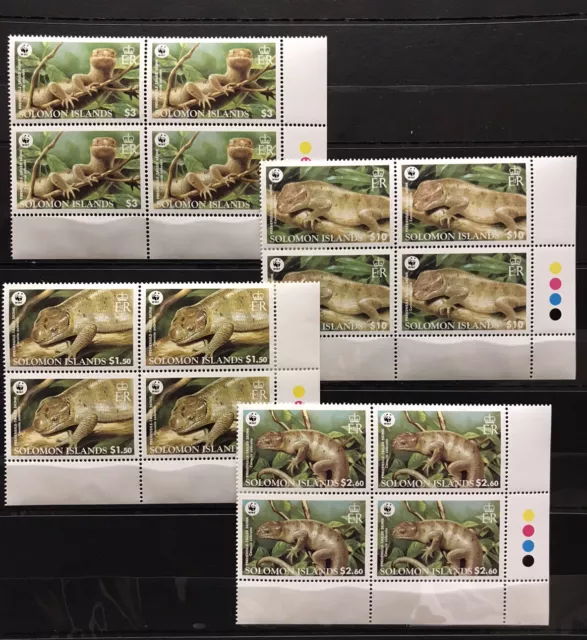 4x WWF / Fauna / Marine Fauna - stamps Solomon Island MNH** - AM