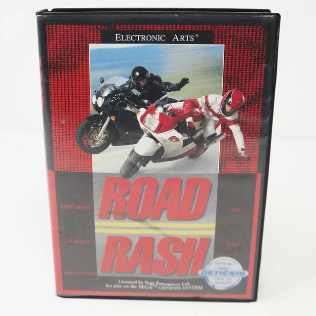 VINTAGE 1991 SEGA Mega Drive Genesis Road Rash 16-Bit Cartridge Game ...