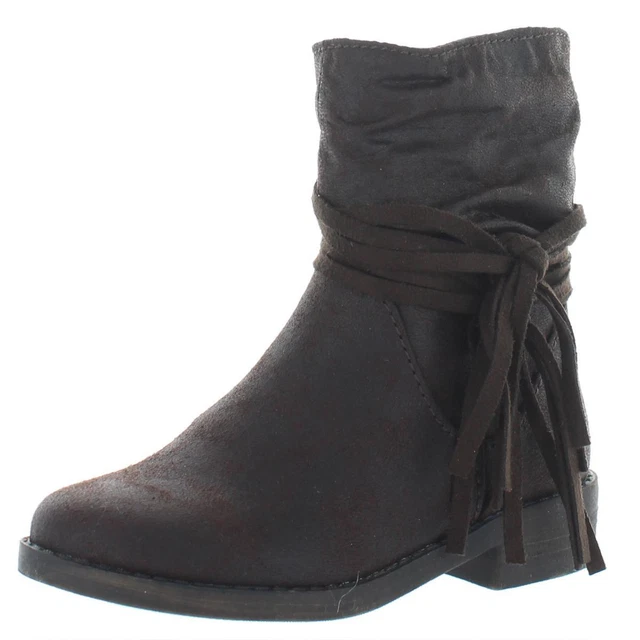 Mini MIA Girls Little Kamali Brown Ankle Boots 6 Medium (B,M) Toddler  9175