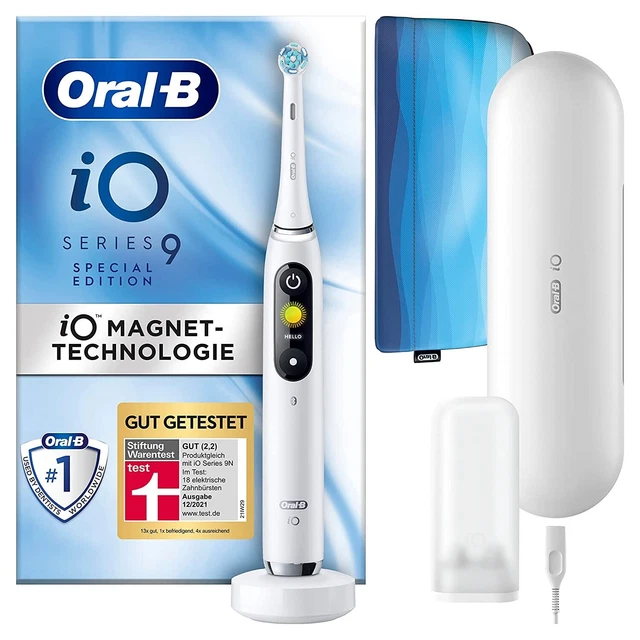 Oral-B iO Series 9 Elektrische Zahnbürste Special Edition White Alabaster