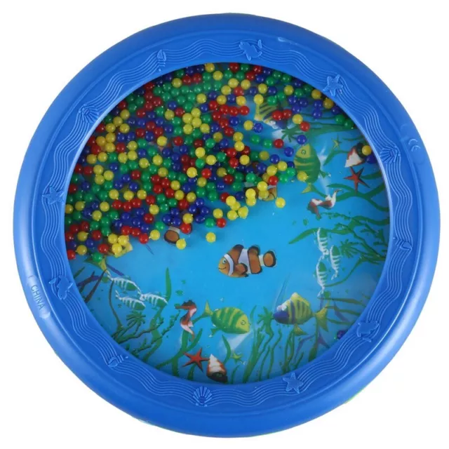 Ocean  Bead Drum Gentle Sea Sound Musical Educational Toy Tool for Baby Kid4959