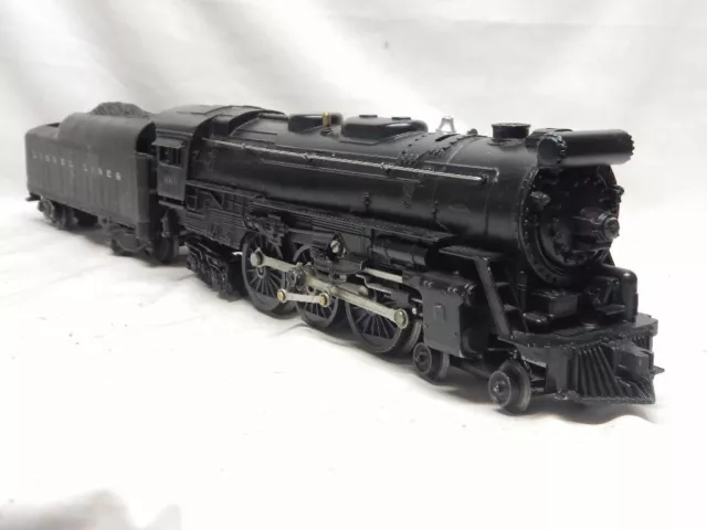 Postwar Lionel 665 Hudson Steam Loco & 2046W Whistle Tender, C-7 Ex+, Runs Great