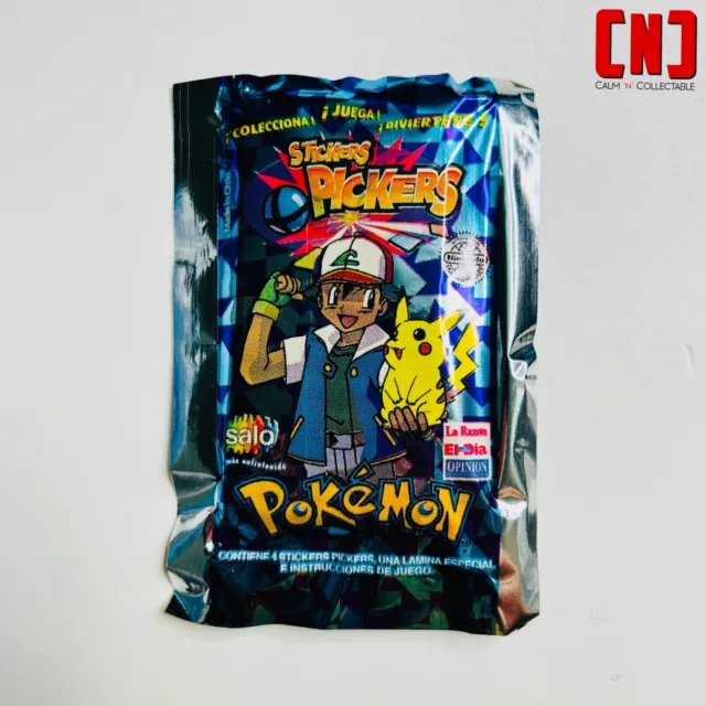 Vintage Pokemon 1999 SALO Sticker Pickers Booster Pack New Sealed Stickers Chile