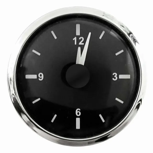 E-Tech Engineering 52mm Analogue Clock - Stainless Steel Bezel