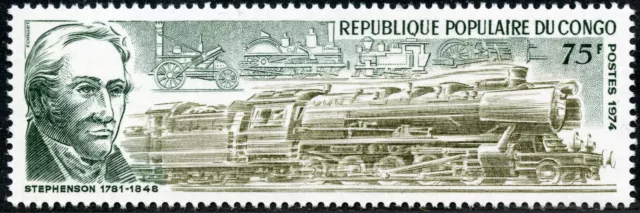 Kongo-Brazzaville Nr. 440 **, Eisenbahn-Dampflokomotive, einwandfrei, postfrisch