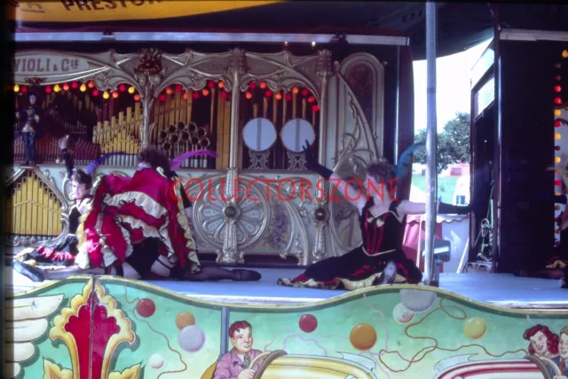 35mm Slide 1985 Yorkshire fairground Organ Can Can Dancers