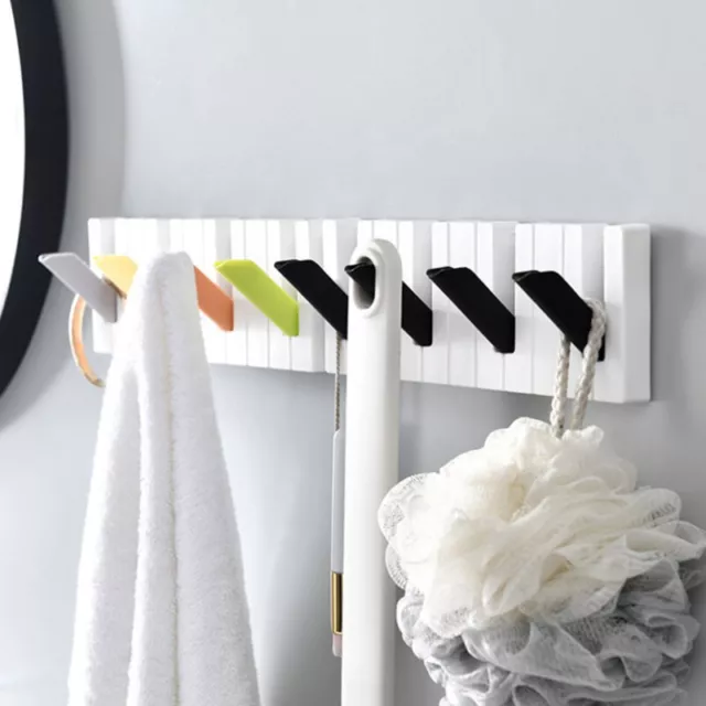 Piano Keys Hook Hanger Wall Mounted Coat Hanger Creative Wall Home Room Hooks