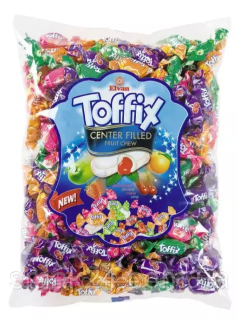 Toffix Tropical Fruit Chewy Candies Gift Fillers Party Bag Sweets Candy 250g