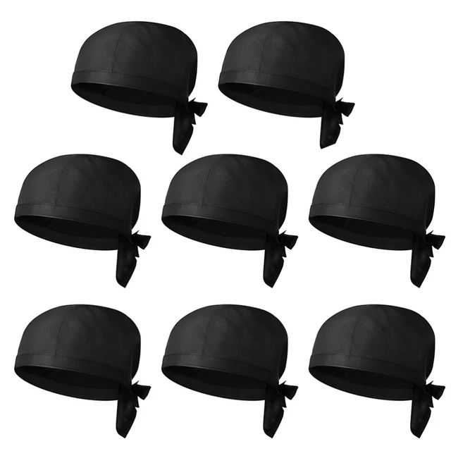 8 Pcs Chef Hat Skull Do Cap Kitchen Cooking Cap Cake Men and Women