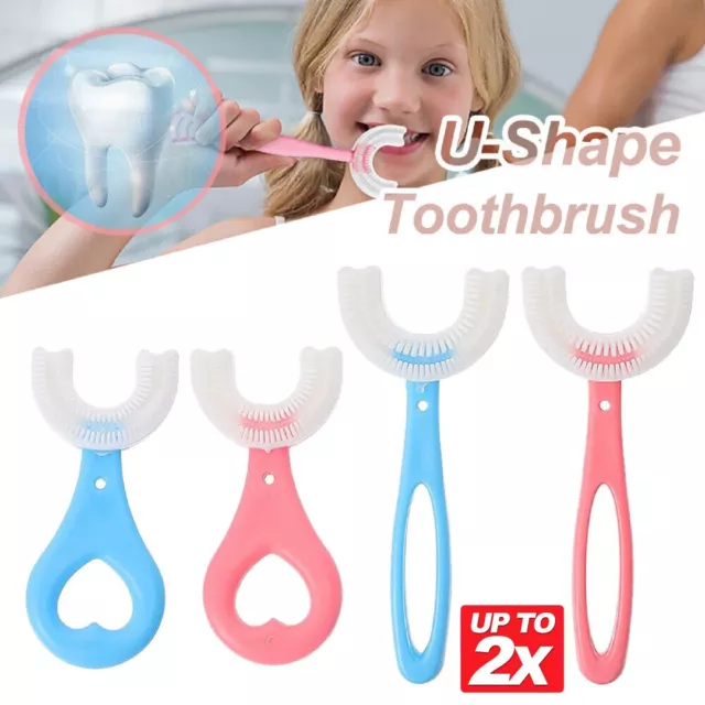 Children Toothbrush 360° Thorough Cleaning Teeth Clean Brush U-shape Toothbrush