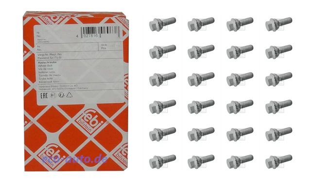 Radbolzen FEBI BILSTEIN 06272 Für MERCEDES LN1 T2 Stahl VARIO B670 B668 B667 Bus