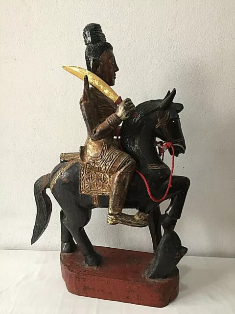 Antique Burmese Nat riding Horse figure 11