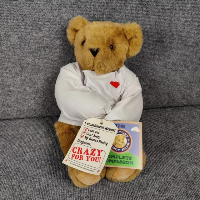 Vermont Teddy Bear Crazy for You Red Heart Straitjacket Discontinued All Tags