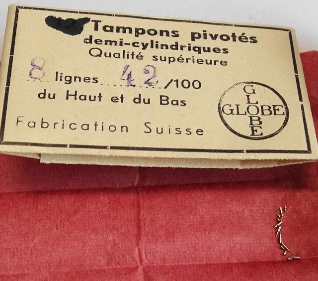 Lot De 12 Tampons Pivotés Pour Horlogerie, 15 1/2 Lignes - Neuf Sans étiquette