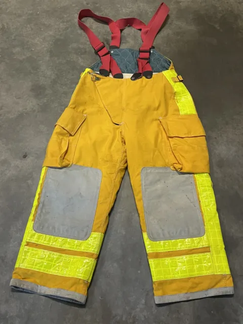 Globe 38 x 28 Firefighter Turnout Bunker Pants Trouser - Yellow