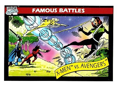 #99 X-MEN vs AVENGERS 1990 Impel Marvel Universe Series 1 FREE SHIPPING