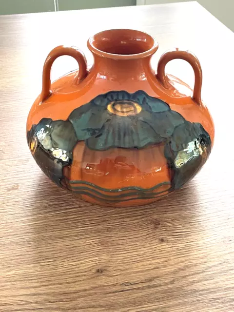 ancien vase en céramique signé Simonod Savoie