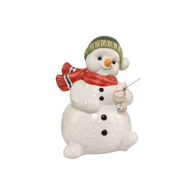 Goebel Herzliche Grüße Schneemann mit Swarovski® Kristall 10,5cm NEU