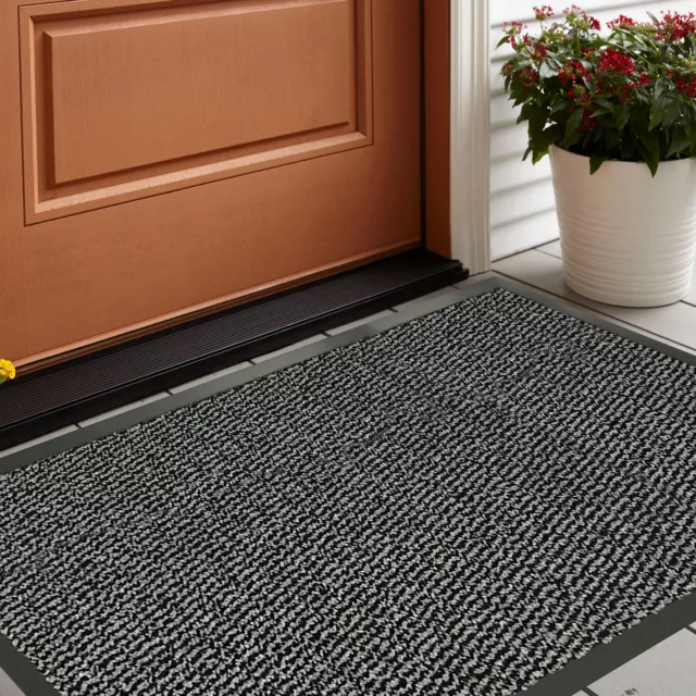 Large Heavy Duty Door Mat Non Slip Rubber Barrier Mats Kitchen Hallway Floor Rug