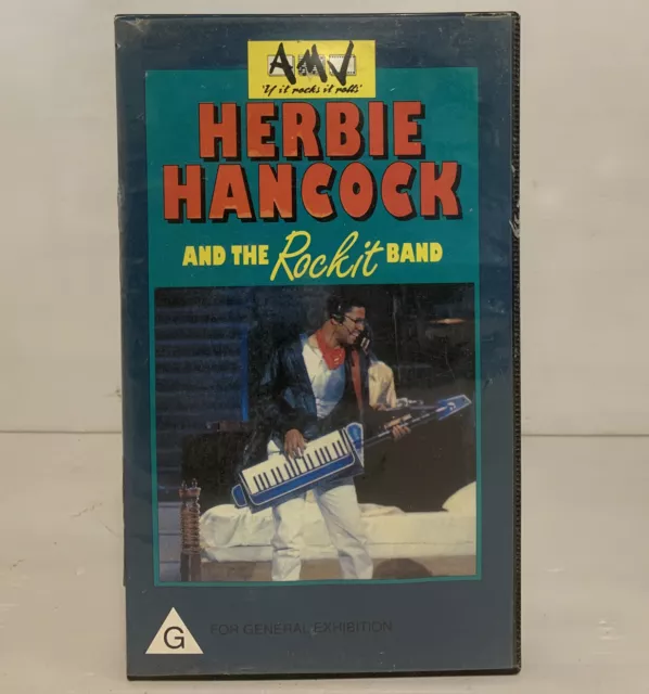 HERBIE HANCOK AND THE ROCKIT BAND Music VHS Tape *RARE*