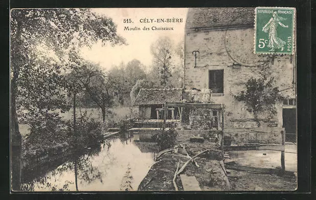 CPA Cély-en-Biére, Moulin des Choiseaux 1912