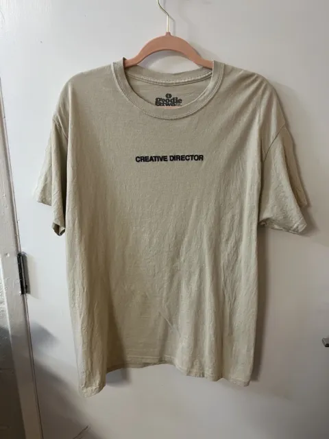 Goodie Two Sleeves Beige Creative Director Short Sleeve Tee Shirt Size L