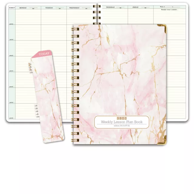 HARDCOVER 7 Period Teacher Lesson Plan (W101 - Pink Marble)