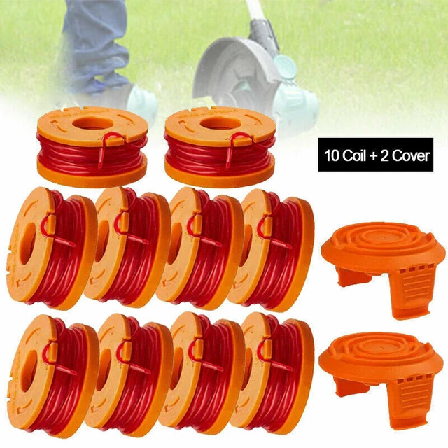 Kit 6 Bobines De Fil Pour Débroussailleuse Worx - Compatible WG150E à WG169E, Longue Durée - 9