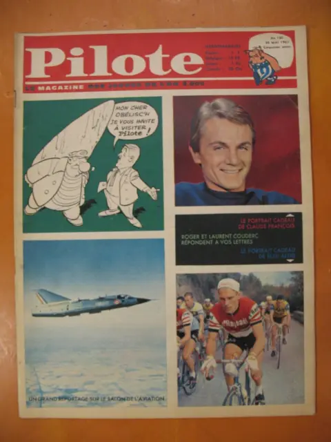 Pilote N° 188 du 30/05/1963- Claude François. Pilotorama "Mohawk 17 Juin 1883"