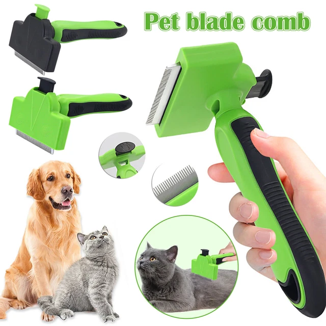 Pet Brush Grooming For Dog Cat Deshedding Tool Rake Comb Fur Reduce Pet Hair US