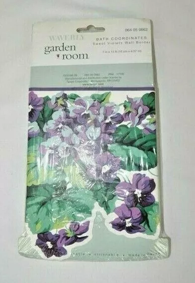 Waverly Garden Room Dulces Violetas Pared Borde SELLADO 064 05 0662