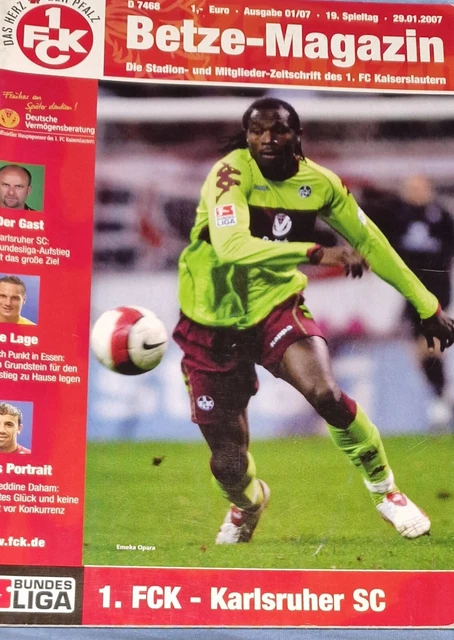 2006/07 2.BUNDESLIGA 1.FC Kaiserslautern Karlsruher SC EUR 1,00