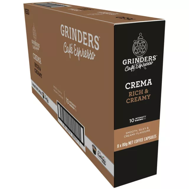 80x Grinders Crema Coffee Pods Caffitaly Machine Capsules Espresso