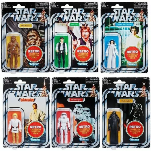 Star Wars / A New Hope - Retro Collection Action Figures Wave 1 - 100% NEW