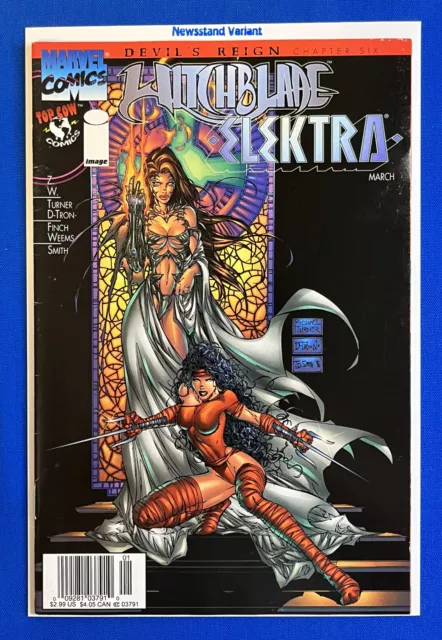 Witchblade/Elektra #1  Marvel | Image | Devil's Reign part 6  Newsstand Variant