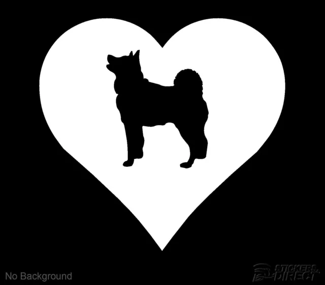 Akita Dog In Heart Decal Sticker Outdoor Quality Vinyl AnyColour Buy 2 Get 1Free