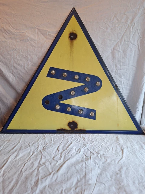 Panneau De Signalisation Routière émaillé - Fer - Multicolore - Déco Intérieur/extérieur