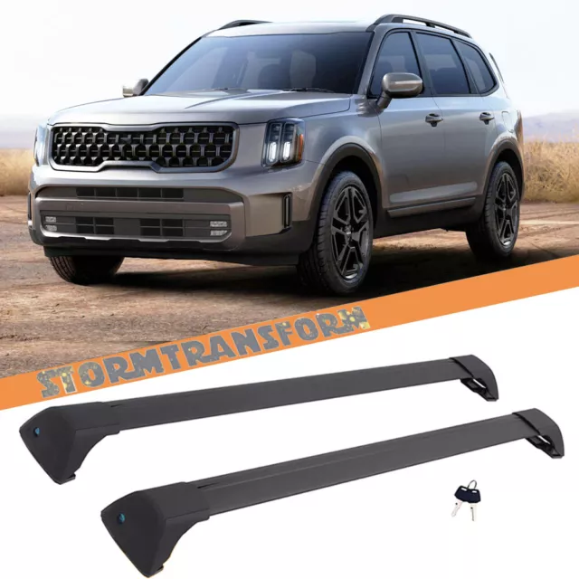 CROSS BARS FOR 2023 2025 Kia Telluride XPRO/XLINE with Raised Side