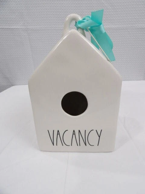 Rae Dunn Artisan Collection NO VACANCY White Birdhouse  NWT